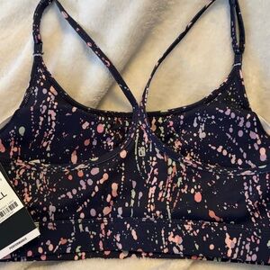New ID Ideology Women's Splatter Sports Bra Sz Small